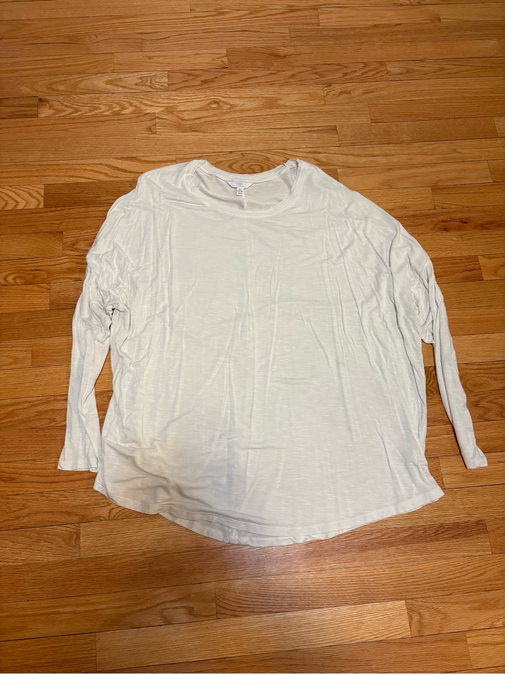 Lightweight White Long Sleeve Tunic Tee